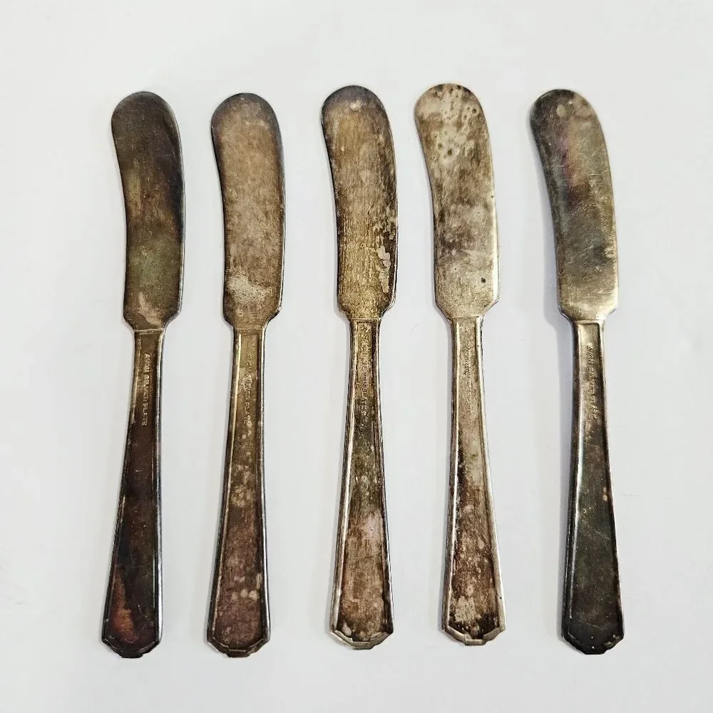 Vintage Silver and Gold Flatware Set